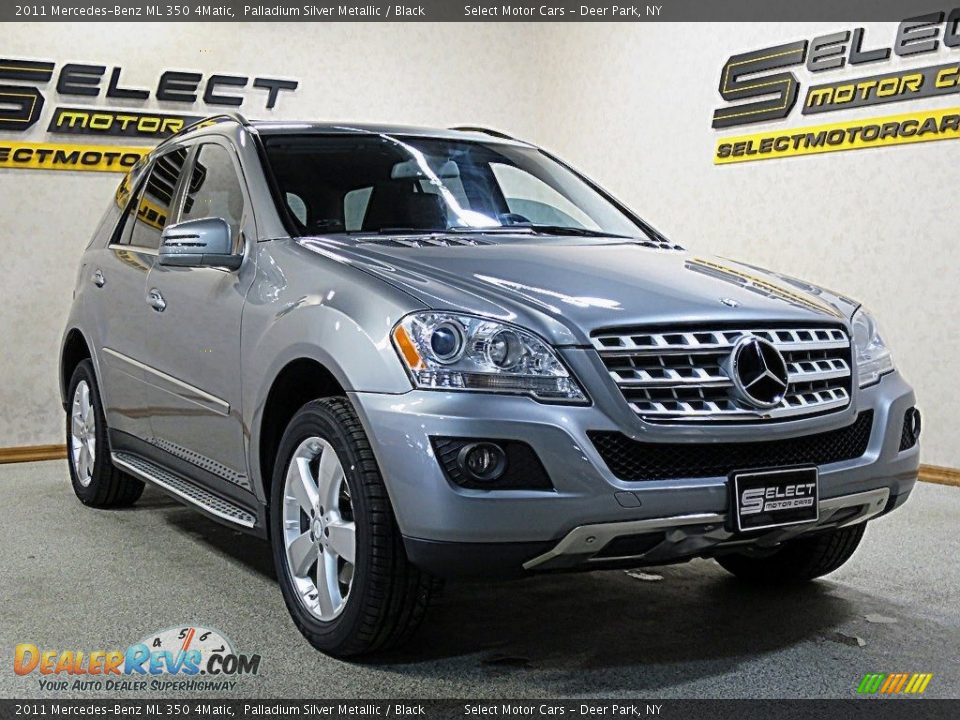 2011 Mercedes-Benz ML 350 4Matic Palladium Silver Metallic / Black Photo #3