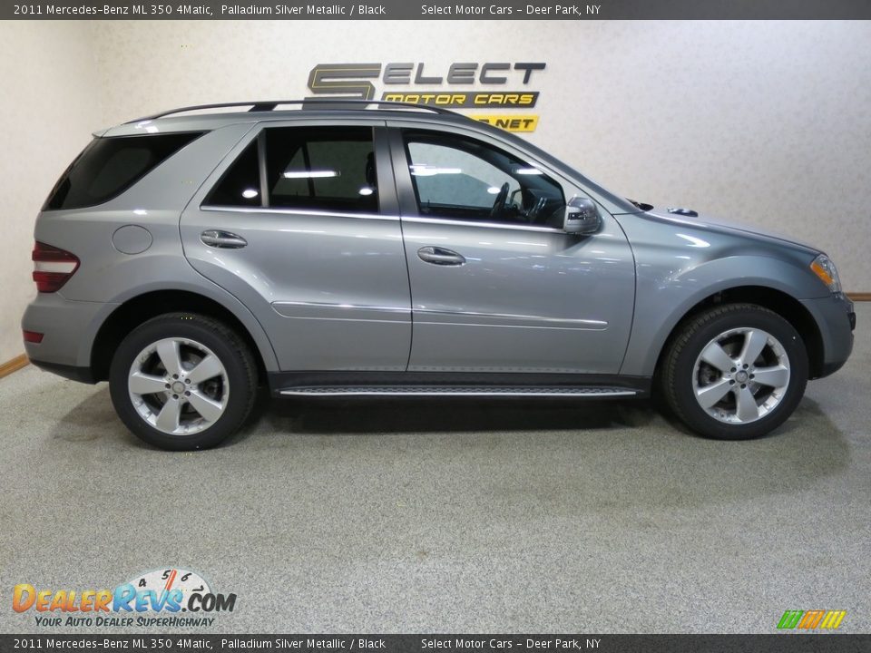 2011 Mercedes-Benz ML 350 4Matic Palladium Silver Metallic / Black Photo #4