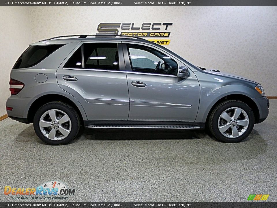 2011 Mercedes-Benz ML 350 4Matic Palladium Silver Metallic / Black Photo #5
