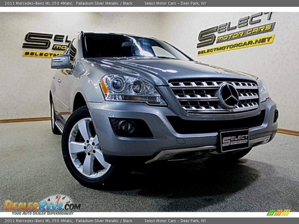 2011 Mercedes-Benz ML 350 4Matic Palladium Silver Metallic / Black Photo #6