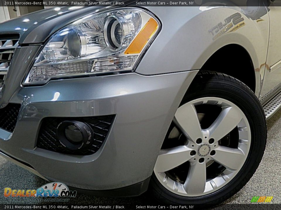 2011 Mercedes-Benz ML 350 4Matic Palladium Silver Metallic / Black Photo #9