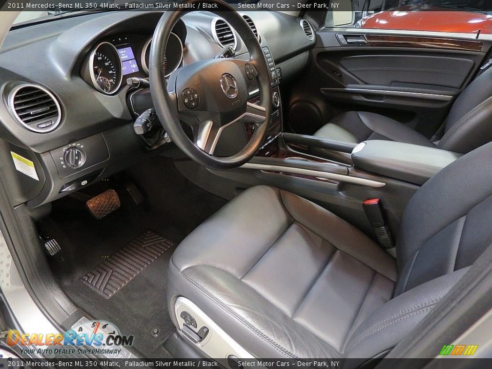 2011 Mercedes-Benz ML 350 4Matic Palladium Silver Metallic / Black Photo #11