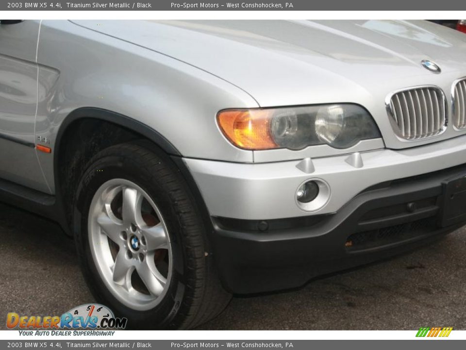 2003 BMW X5 4.4i Titanium Silver Metallic / Black Photo #5