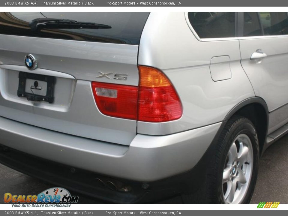 2003 BMW X5 4.4i Titanium Silver Metallic / Black Photo #13