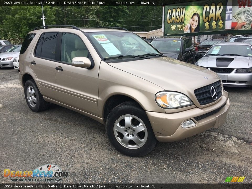 2003 Mercedes-Benz ML 350 4Matic Desert Silver Metallic / Java Photo #1