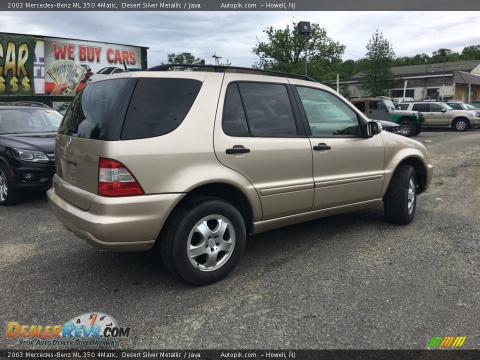 2003 Mercedes-Benz ML 350 4Matic Desert Silver Metallic / Java Photo #3