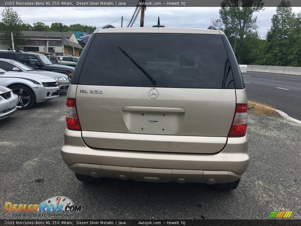 2003 Mercedes-Benz ML 350 4Matic Desert Silver Metallic / Java Photo #4
