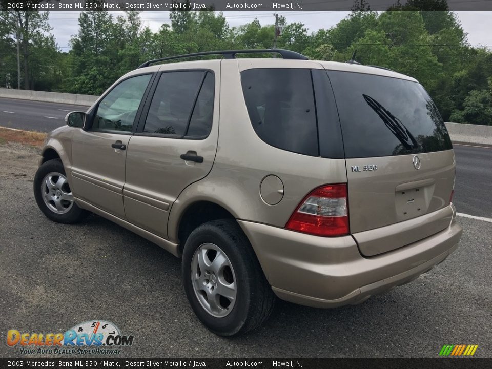 2003 Mercedes-Benz ML 350 4Matic Desert Silver Metallic / Java Photo #6