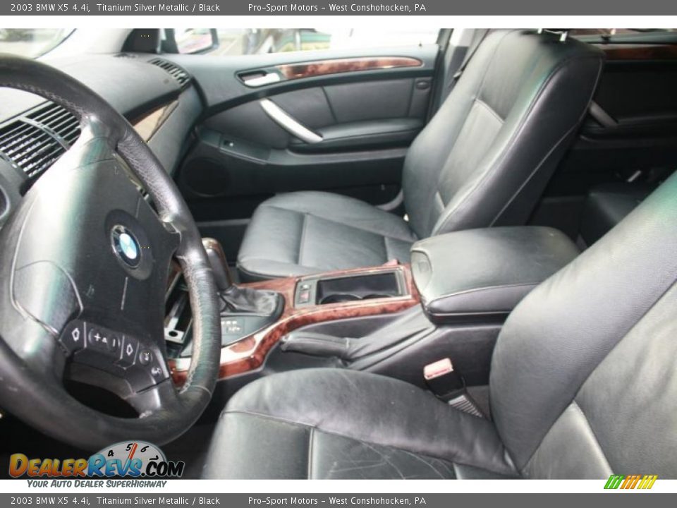 2003 BMW X5 4.4i Titanium Silver Metallic / Black Photo #21