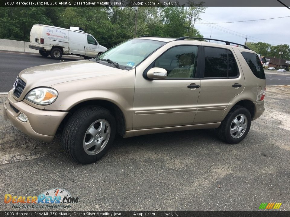2003 Mercedes-Benz ML 350 4Matic Desert Silver Metallic / Java Photo #7