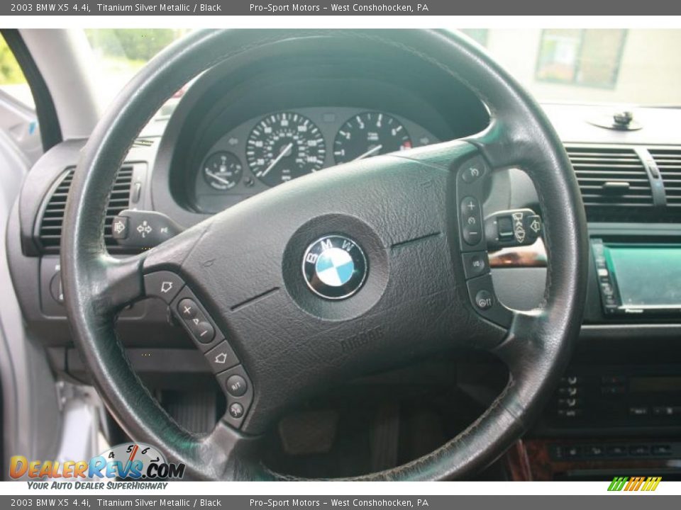 2003 BMW X5 4.4i Titanium Silver Metallic / Black Photo #23