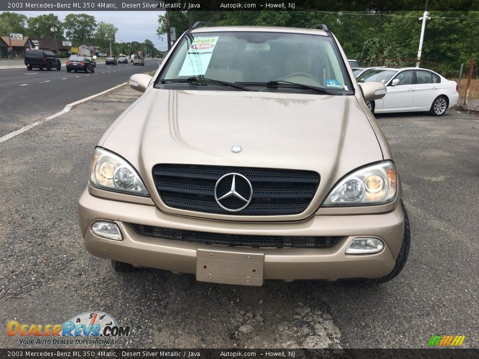 2003 Mercedes-Benz ML 350 4Matic Desert Silver Metallic / Java Photo #8