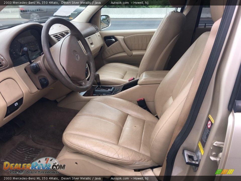 2003 Mercedes-Benz ML 350 4Matic Desert Silver Metallic / Java Photo #9