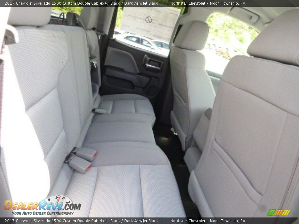2017 Chevrolet Silverado 1500 Custom Double Cab 4x4 Black / Dark Ash/Jet Black Photo #14