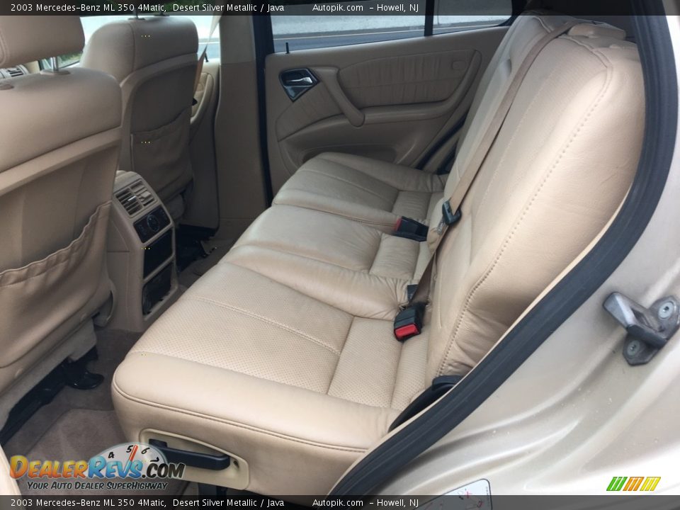 2003 Mercedes-Benz ML 350 4Matic Desert Silver Metallic / Java Photo #10