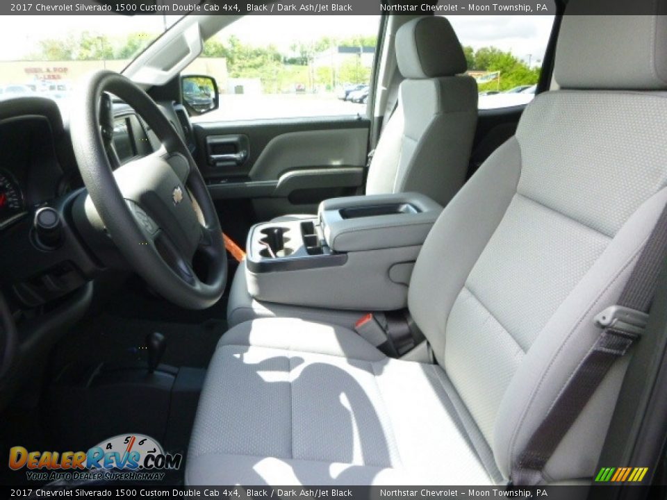 2017 Chevrolet Silverado 1500 Custom Double Cab 4x4 Black / Dark Ash/Jet Black Photo #16