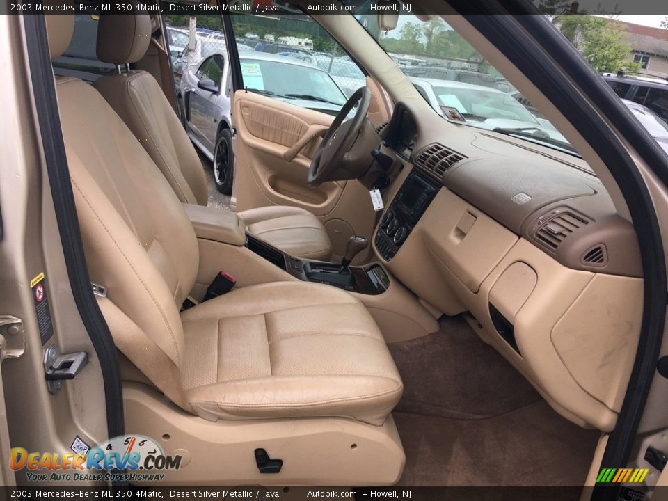 2003 Mercedes-Benz ML 350 4Matic Desert Silver Metallic / Java Photo #11