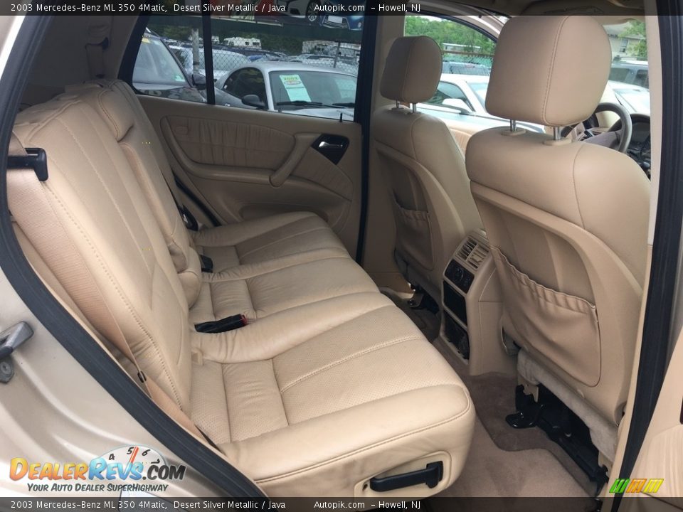 2003 Mercedes-Benz ML 350 4Matic Desert Silver Metallic / Java Photo #12