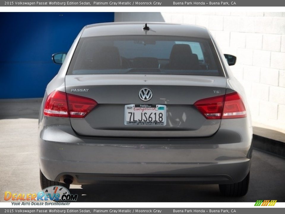 2015 Volkswagen Passat Wolfsburg Edition Sedan Platinum Gray Metallic / Moonrock Gray Photo #9