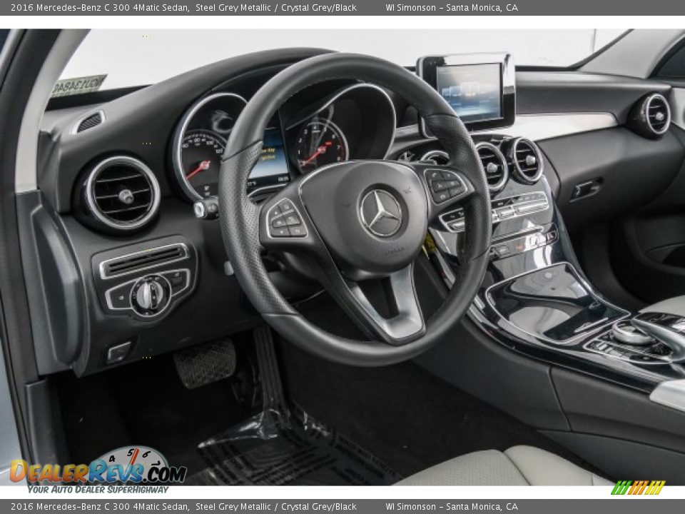2016 Mercedes-Benz C 300 4Matic Sedan Steel Grey Metallic / Crystal Grey/Black Photo #21