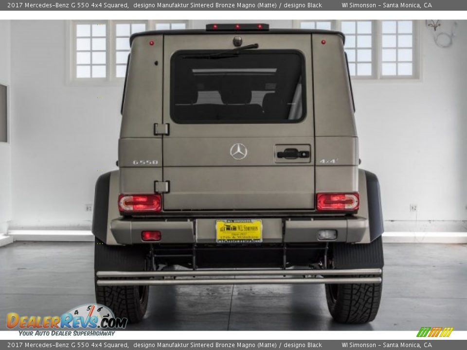 2017 Mercedes-Benz G 550 4x4 Squared designo Manufaktur Sintered Bronze Magno (Matte) / designo Black Photo #3