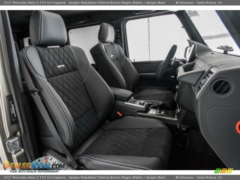 designo Black Interior - 2017 Mercedes-Benz G 550 4x4 Squared Photo #6