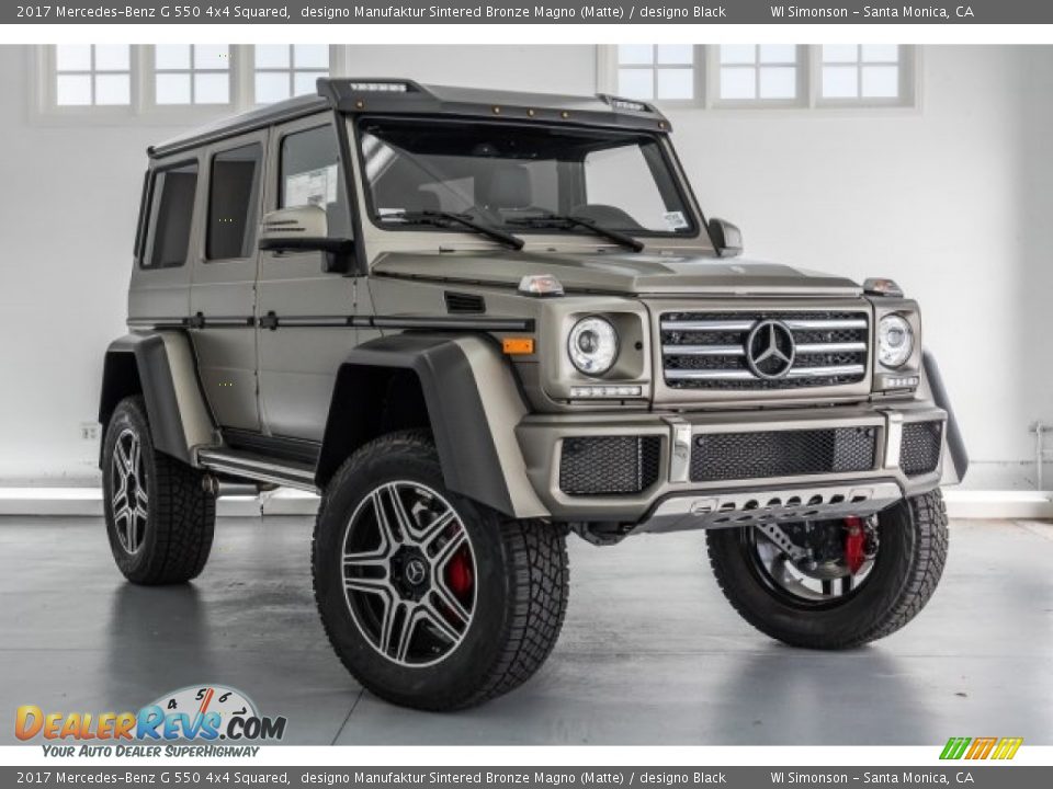 2017 Mercedes-Benz G 550 4x4 Squared designo Manufaktur Sintered Bronze Magno (Matte) / designo Black Photo #16