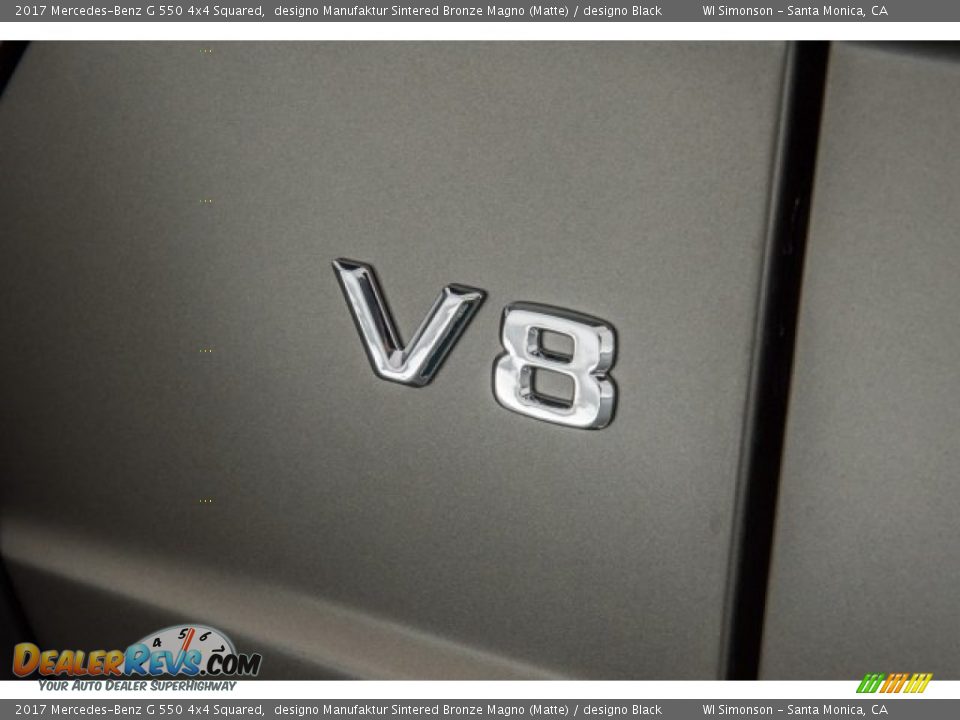 2017 Mercedes-Benz G 550 4x4 Squared designo Manufaktur Sintered Bronze Magno (Matte) / designo Black Photo #35
