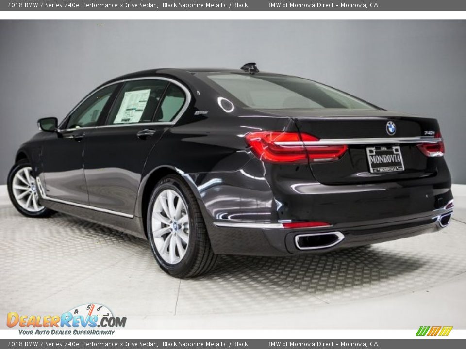 2018 BMW 7 Series 740e iPerformance xDrive Sedan Black Sapphire Metallic / Black Photo #3