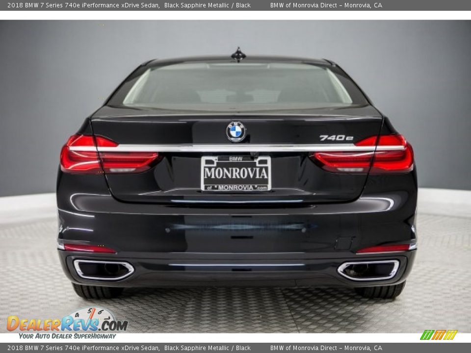 2018 BMW 7 Series 740e iPerformance xDrive Sedan Black Sapphire Metallic / Black Photo #4
