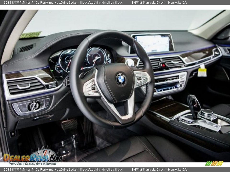 2018 BMW 7 Series 740e iPerformance xDrive Sedan Black Sapphire Metallic / Black Photo #5