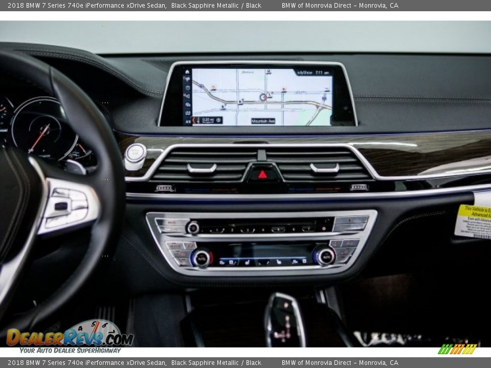 2018 BMW 7 Series 740e iPerformance xDrive Sedan Black Sapphire Metallic / Black Photo #6