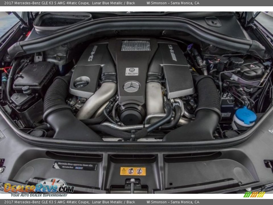 2017 Mercedes-Benz GLE 63 S AMG 4Matic Coupe 5.5 Liter AMG DI biturbo DOHC 32-Valve VVT V8 Engine Photo #8