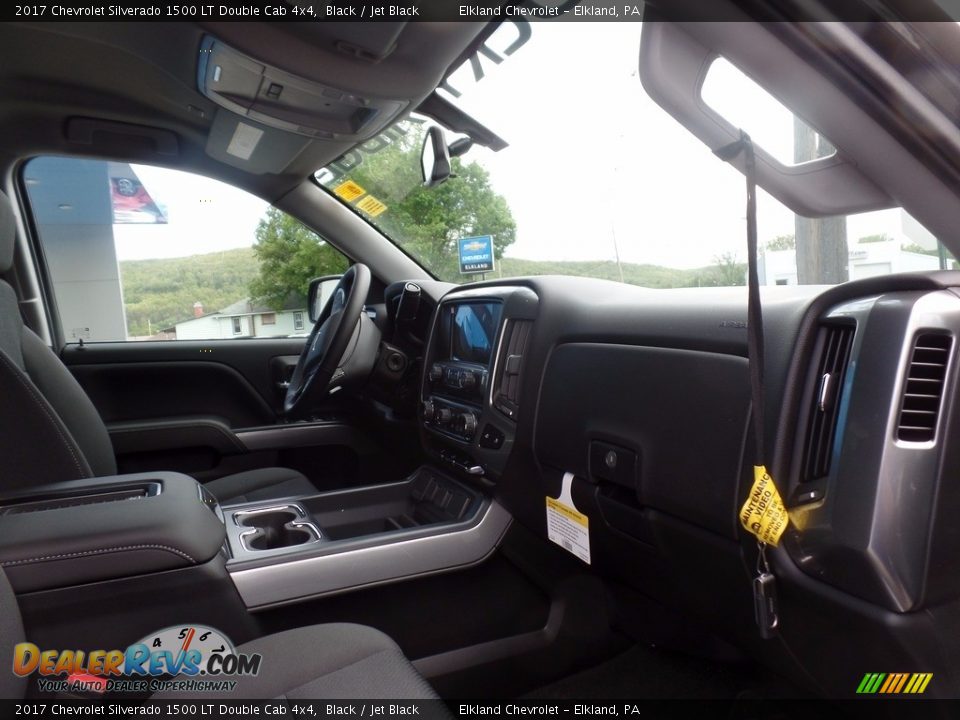 2017 Chevrolet Silverado 1500 LT Double Cab 4x4 Black / Jet Black Photo #23