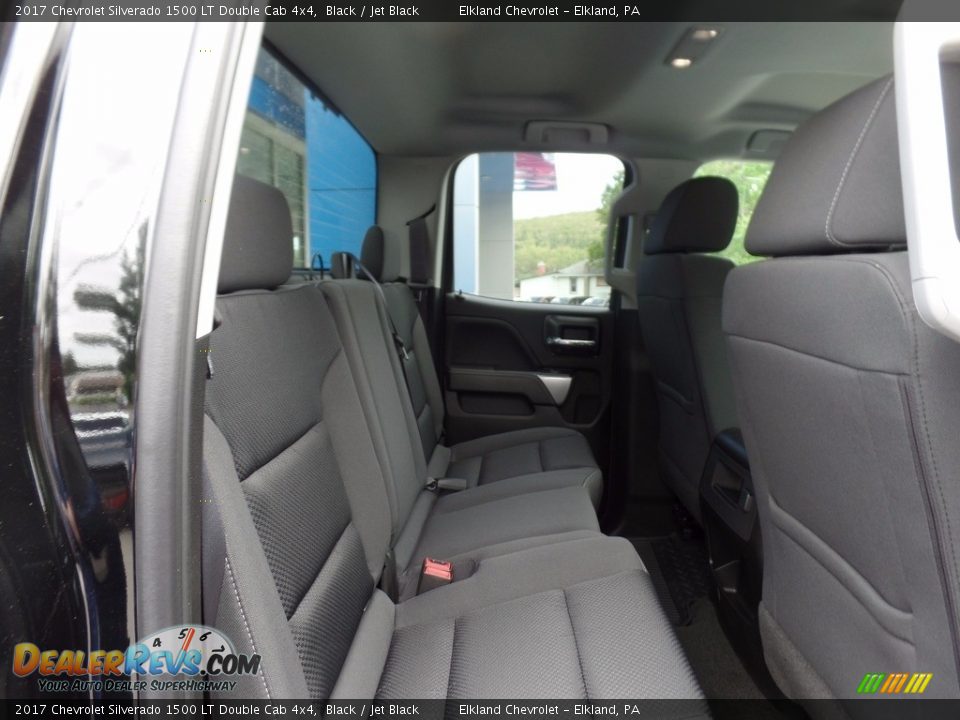 2017 Chevrolet Silverado 1500 LT Double Cab 4x4 Black / Jet Black Photo #24