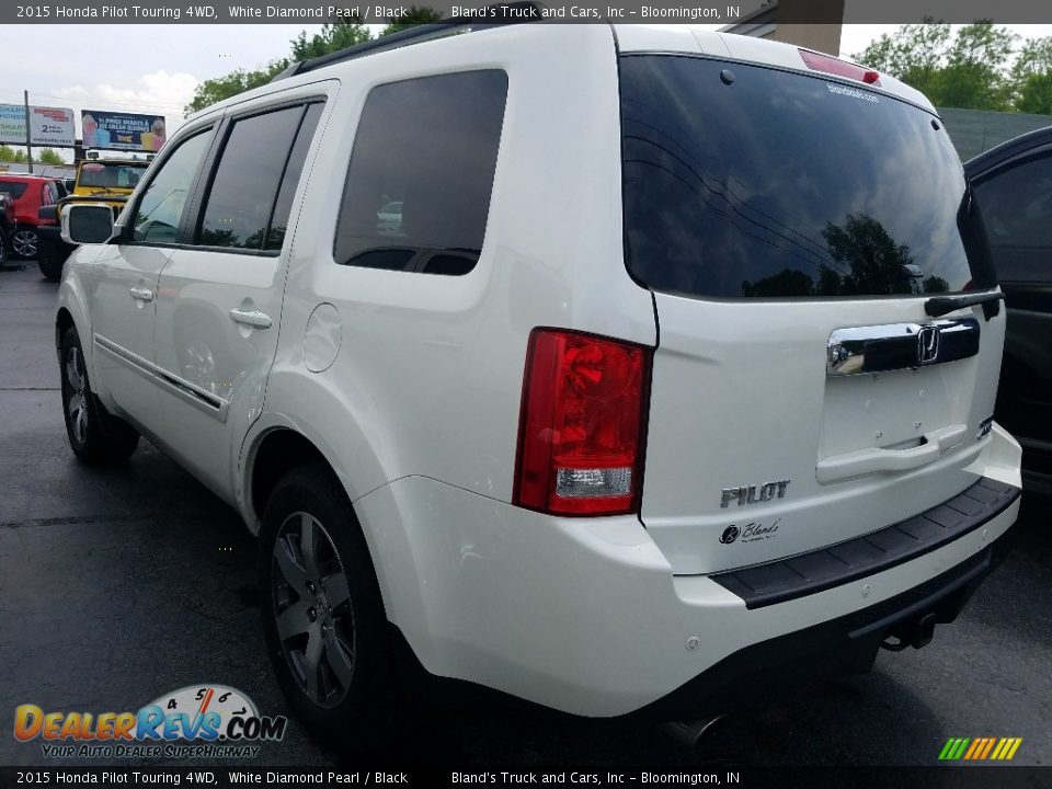 2015 Honda Pilot Touring 4WD White Diamond Pearl / Black Photo #3