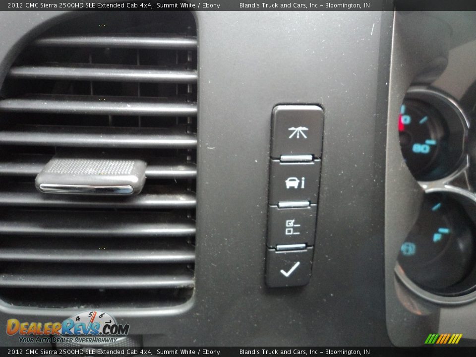 2012 GMC Sierra 2500HD SLE Extended Cab 4x4 Summit White / Ebony Photo #15