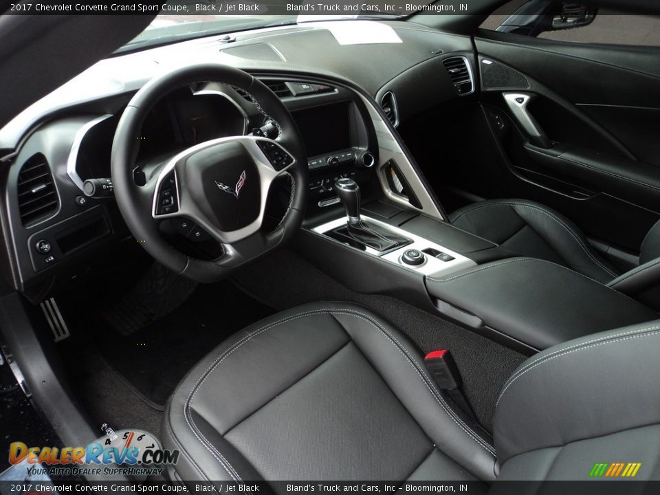 Jet Black Interior - 2017 Chevrolet Corvette Grand Sport Coupe Photo #6