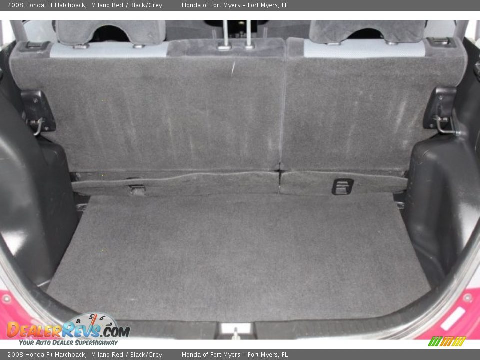 2008 Honda Fit Hatchback Milano Red / Black/Grey Photo #23