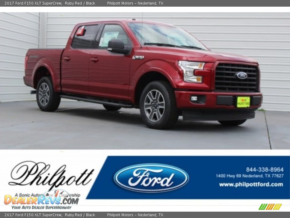 2017 Ford F150 XLT SuperCrew Ruby Red / Black Photo #1