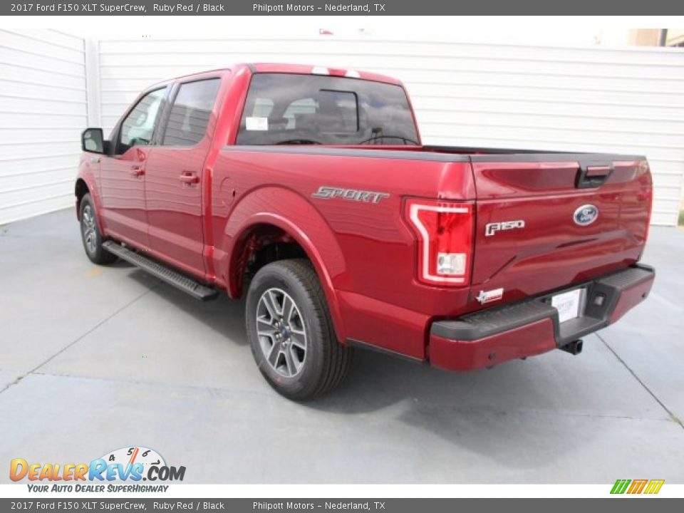 2017 Ford F150 XLT SuperCrew Ruby Red / Black Photo #5
