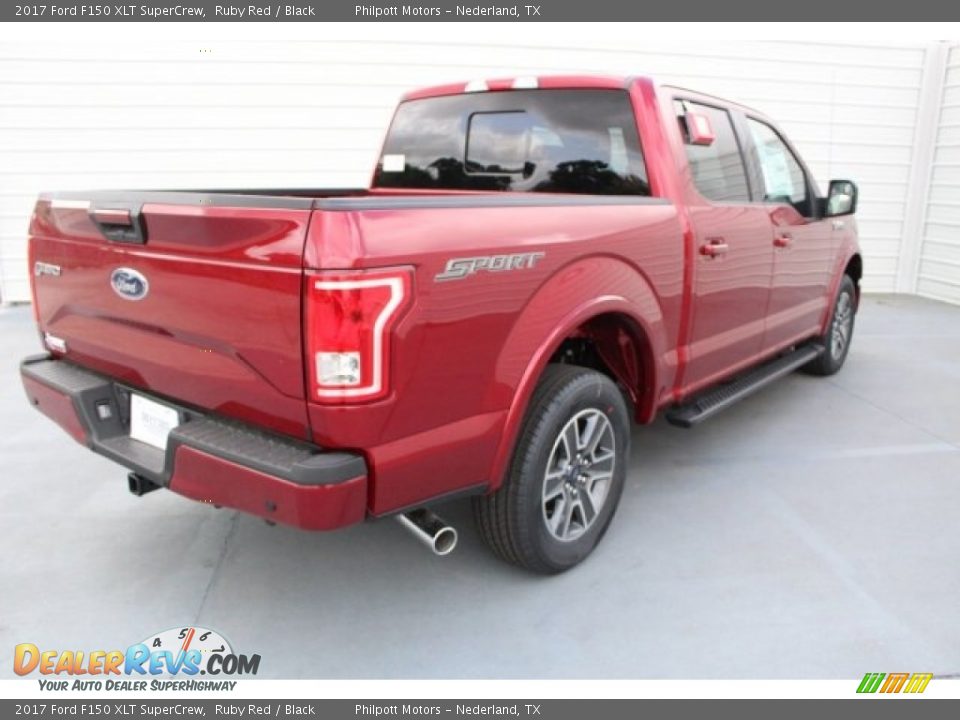 2017 Ford F150 XLT SuperCrew Ruby Red / Black Photo #7