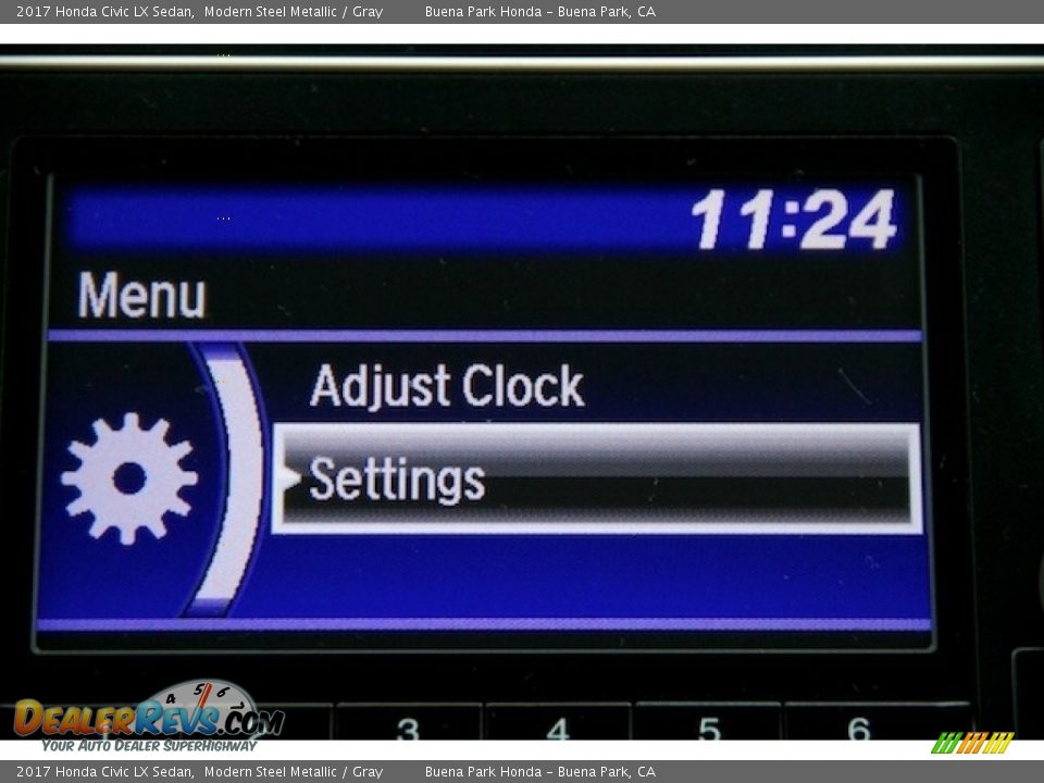 2017 Honda Civic LX Sedan Modern Steel Metallic / Gray Photo #14