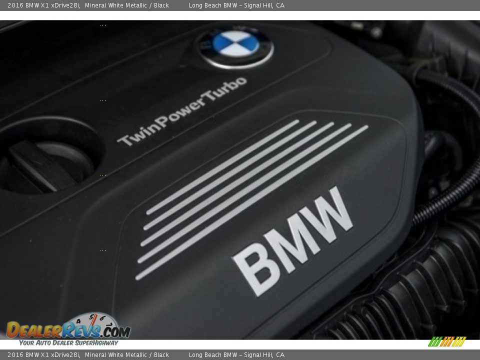 2016 BMW X1 xDrive28i Mineral White Metallic / Black Photo #24
