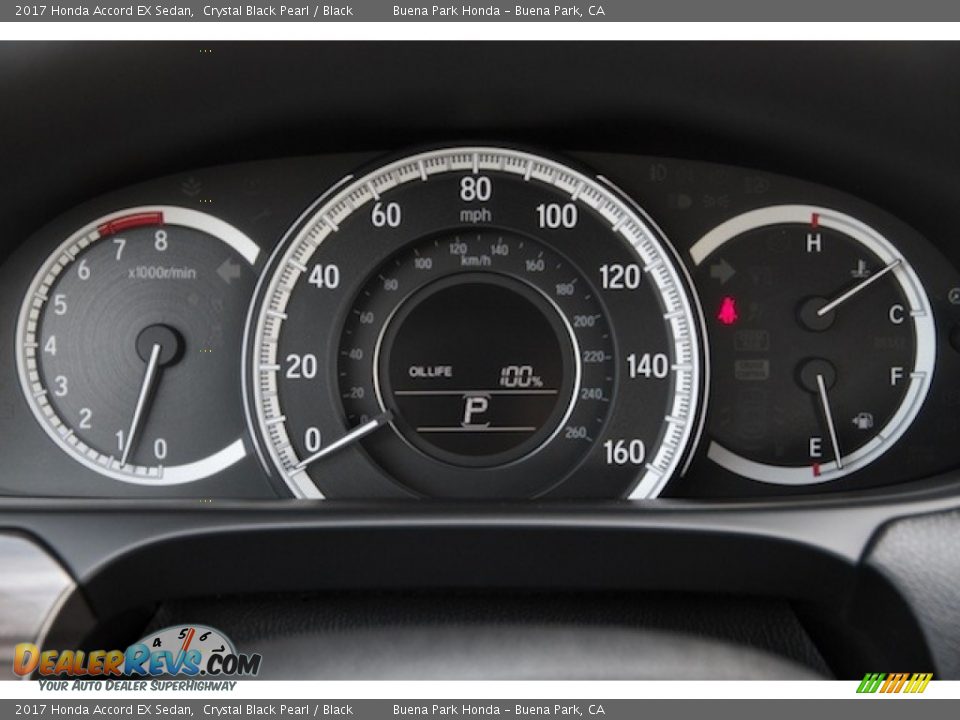 2017 Honda Accord EX Sedan Crystal Black Pearl / Black Photo #16