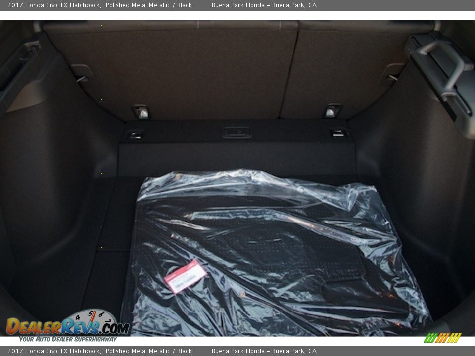 2017 Honda Civic LX Hatchback Polished Metal Metallic / Black Photo #13