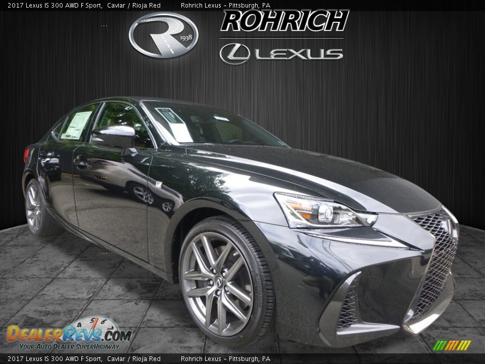 2017 Lexus IS 300 AWD F Sport Caviar / Rioja Red Photo #1