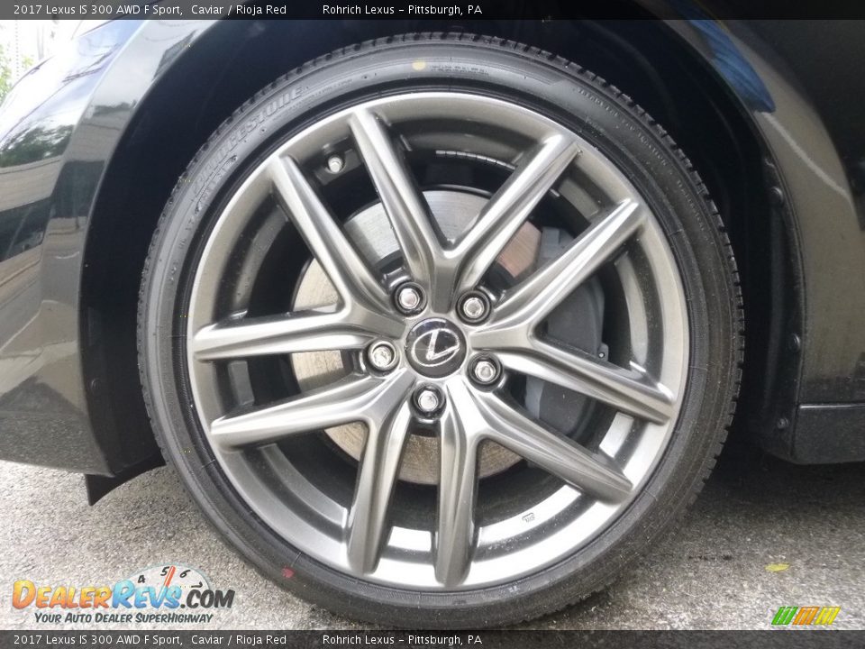2017 Lexus IS 300 AWD F Sport Caviar / Rioja Red Photo #5