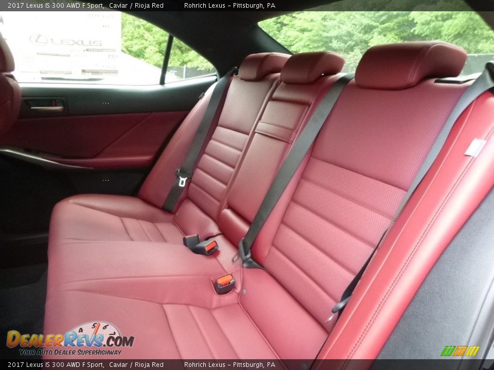 2017 Lexus IS 300 AWD F Sport Caviar / Rioja Red Photo #7