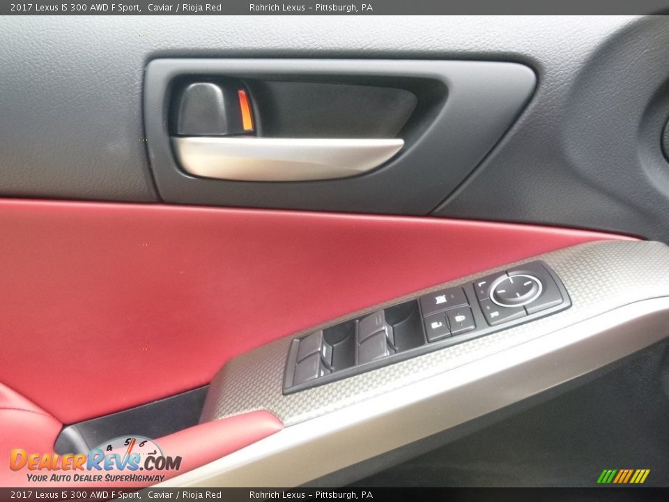 2017 Lexus IS 300 AWD F Sport Caviar / Rioja Red Photo #9